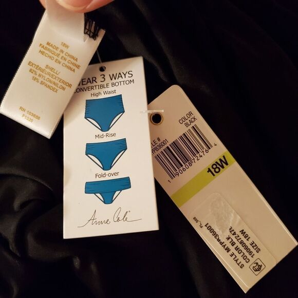 Anne Cole Plus Size Underwire Tankini Set size 18W - Picture 14 of 14